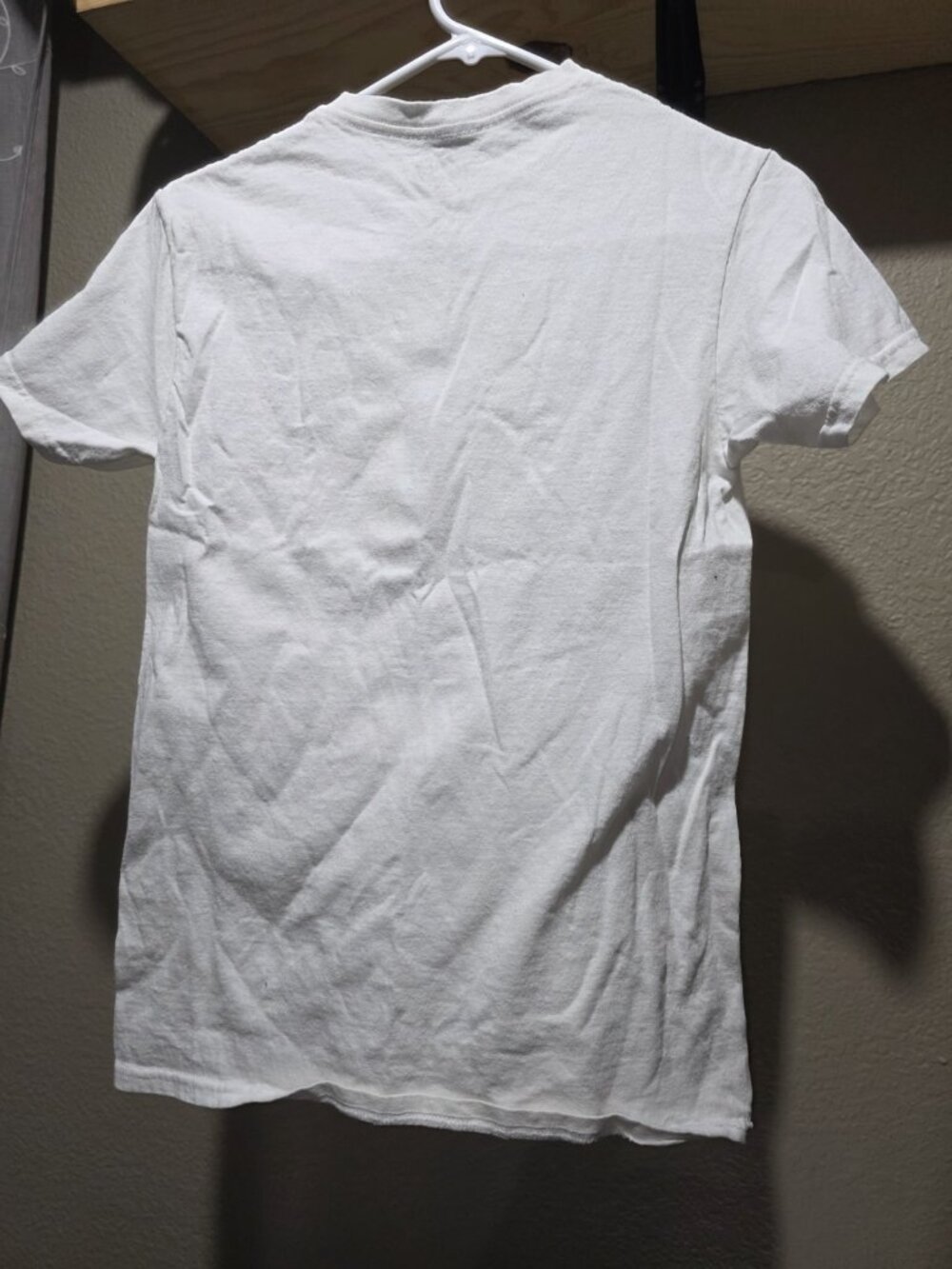 DOM White "I'm Fine" Graphic Print Short Sleeve Crew Neck T-Shirt Adult Small - Picture 4 of 6